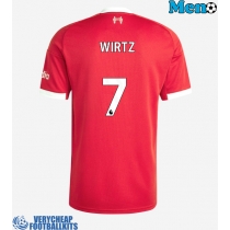 Liverpool Florian Wirtz #7 Replica Home Shirt 2025-26 Short Sleeve